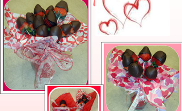 Swingers show choir selling valentine chocolates 