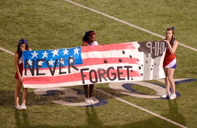 Half-time show features 9-11 tribute