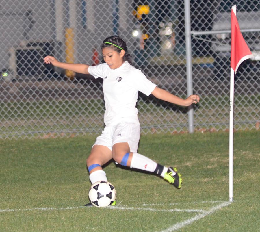 The varsity gilrs soccer team will be looking for another win tonight as they take on Mansfield Tigers in Mansfield. They picked up the win against Grand Prairie 5-0. (Jasmine Roblero photo)