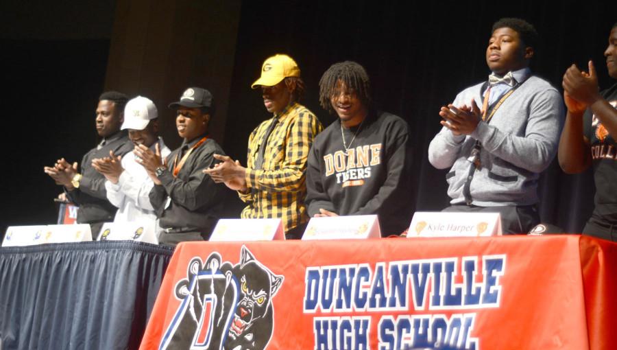 Players sign letters of intent to play college football