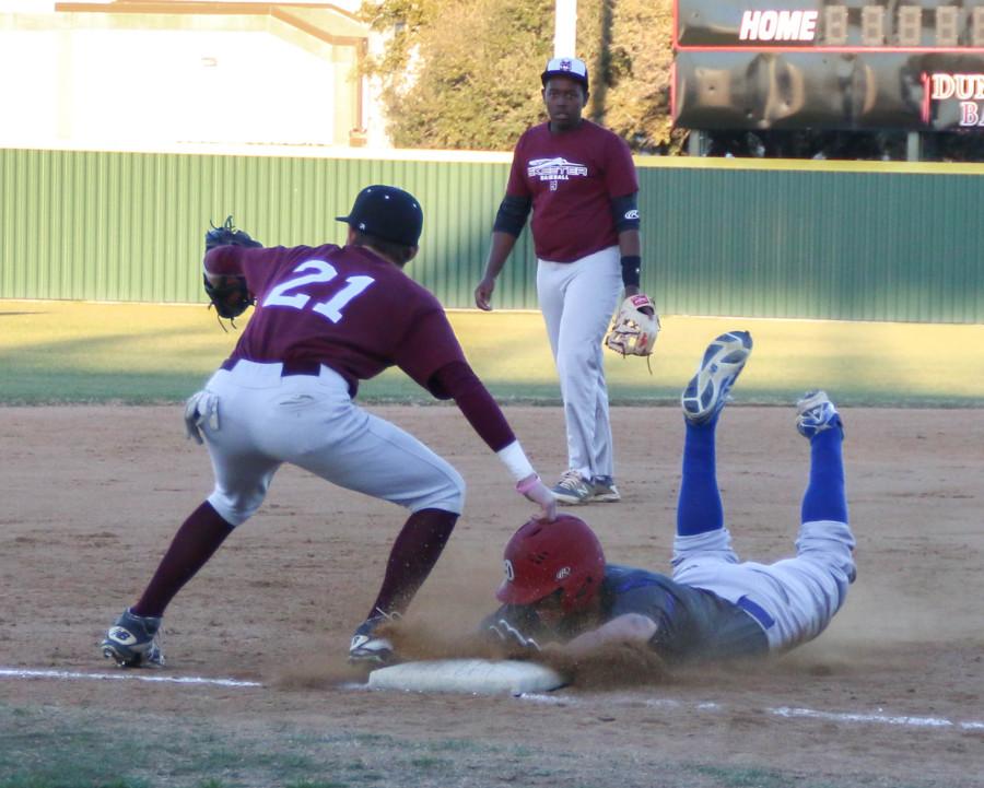 Varsity baseball boys compete with Mesquite