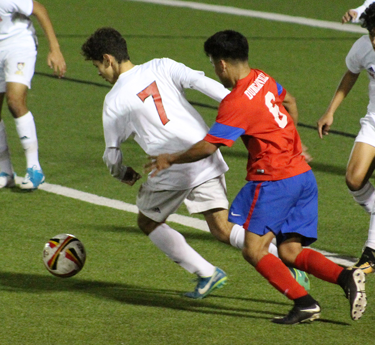 The+varsity+boys+soccer+team+will+face+Waco+Midway+in+the+first+round+of+playoffs+thursday+at+7+pm.+