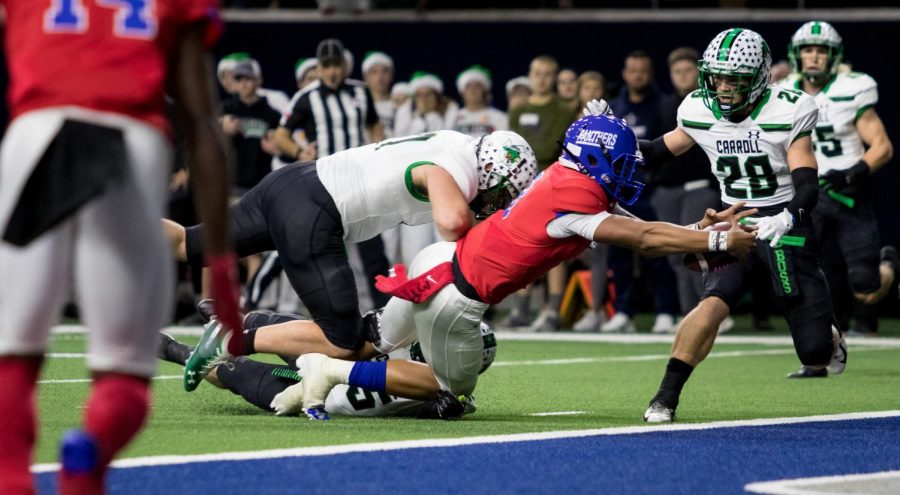 Jaquenden Jackson scores a touchdown against Southlake at The Star in Frisco. 
